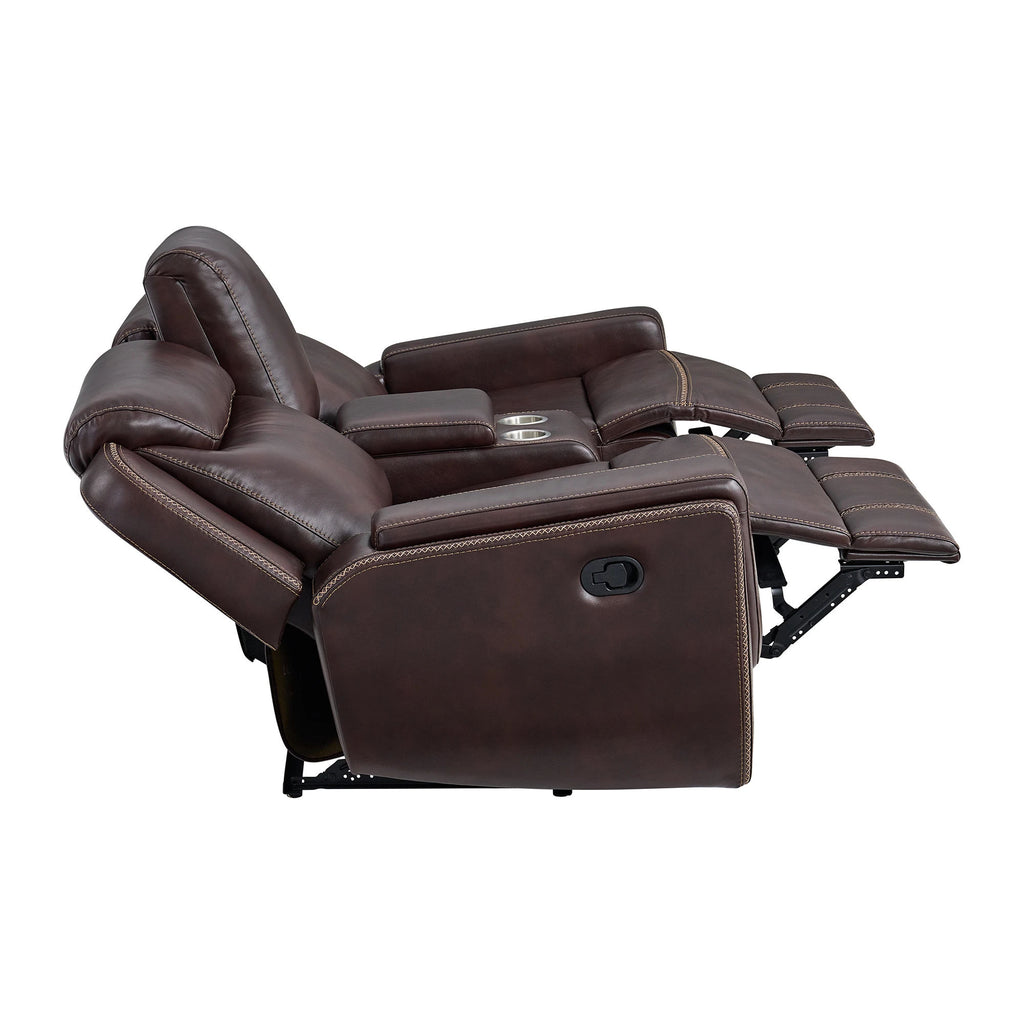 Porter Manual Reclining Console Loveseat
