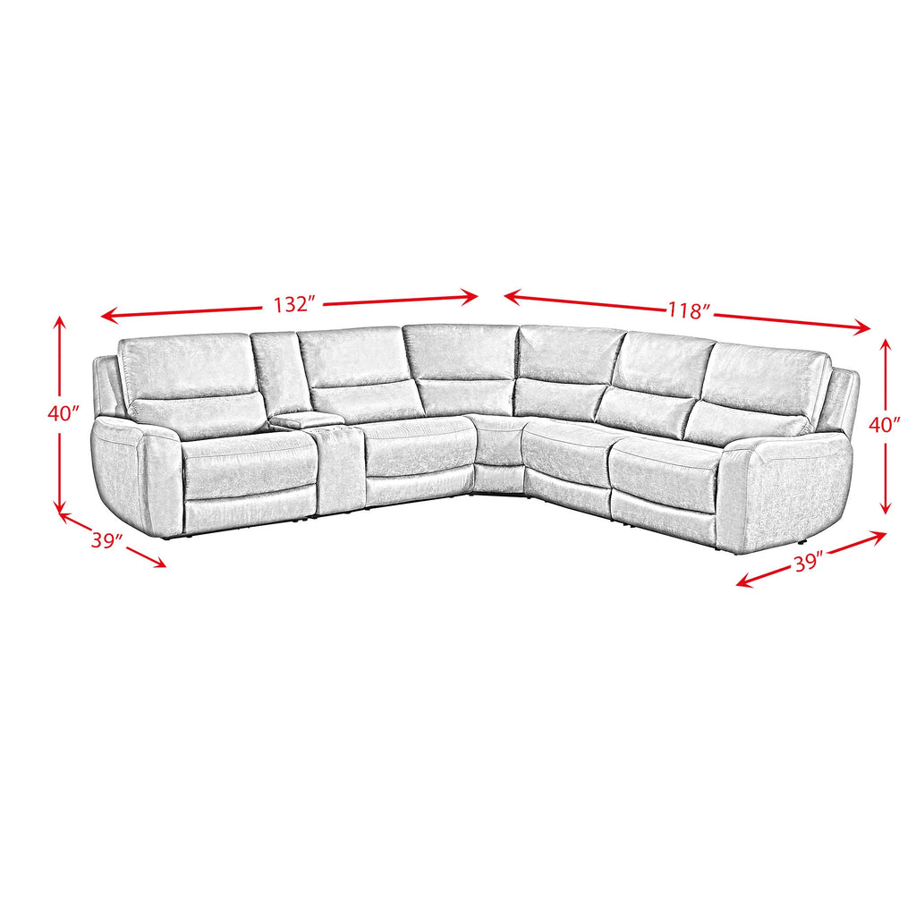 Saber 6PC Power Reclining Sectional