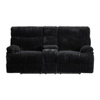 Raven Manual Reclining Console Loveseat