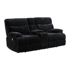 Raven Manual Reclining Console Loveseat