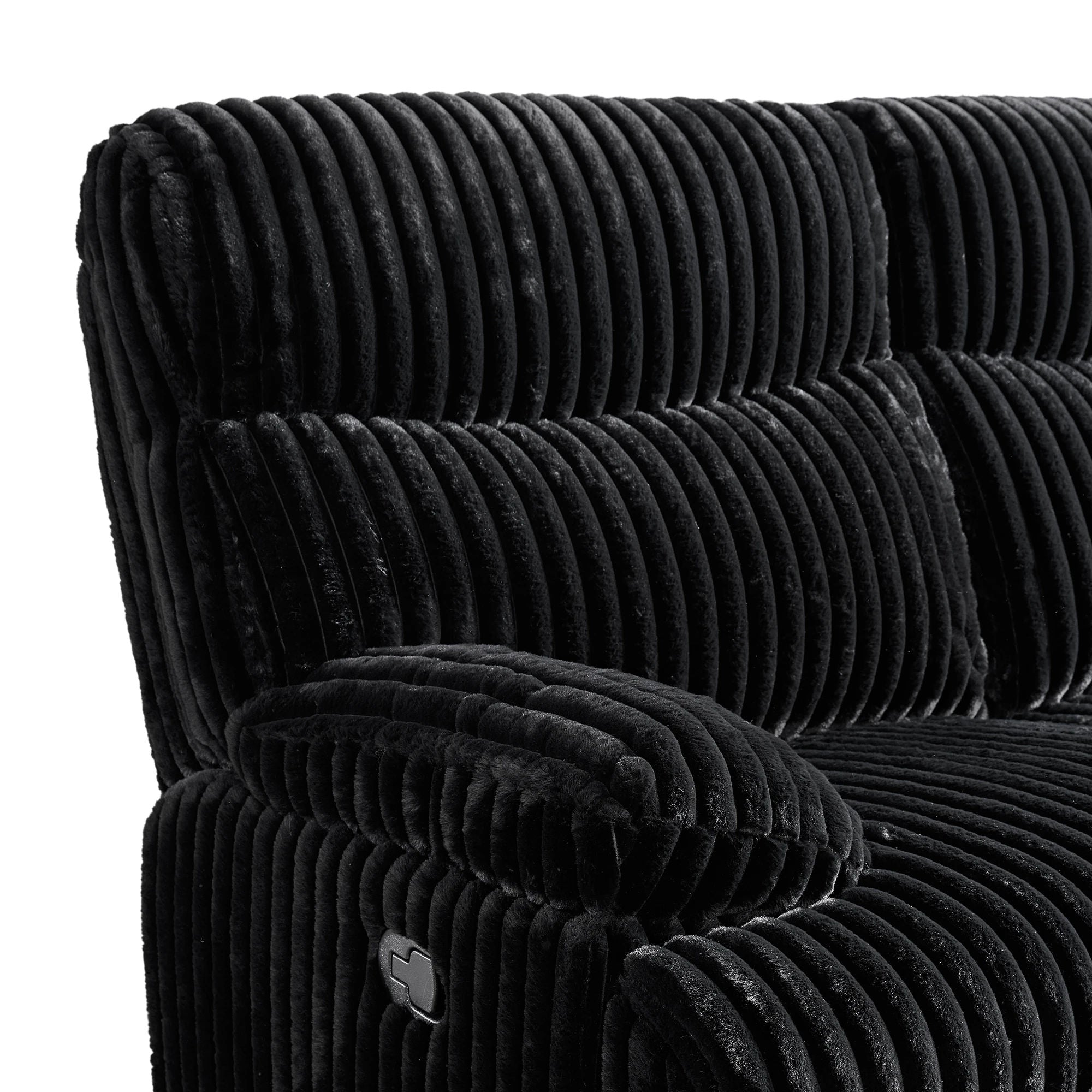 Raven Manual Reclining Console Loveseat