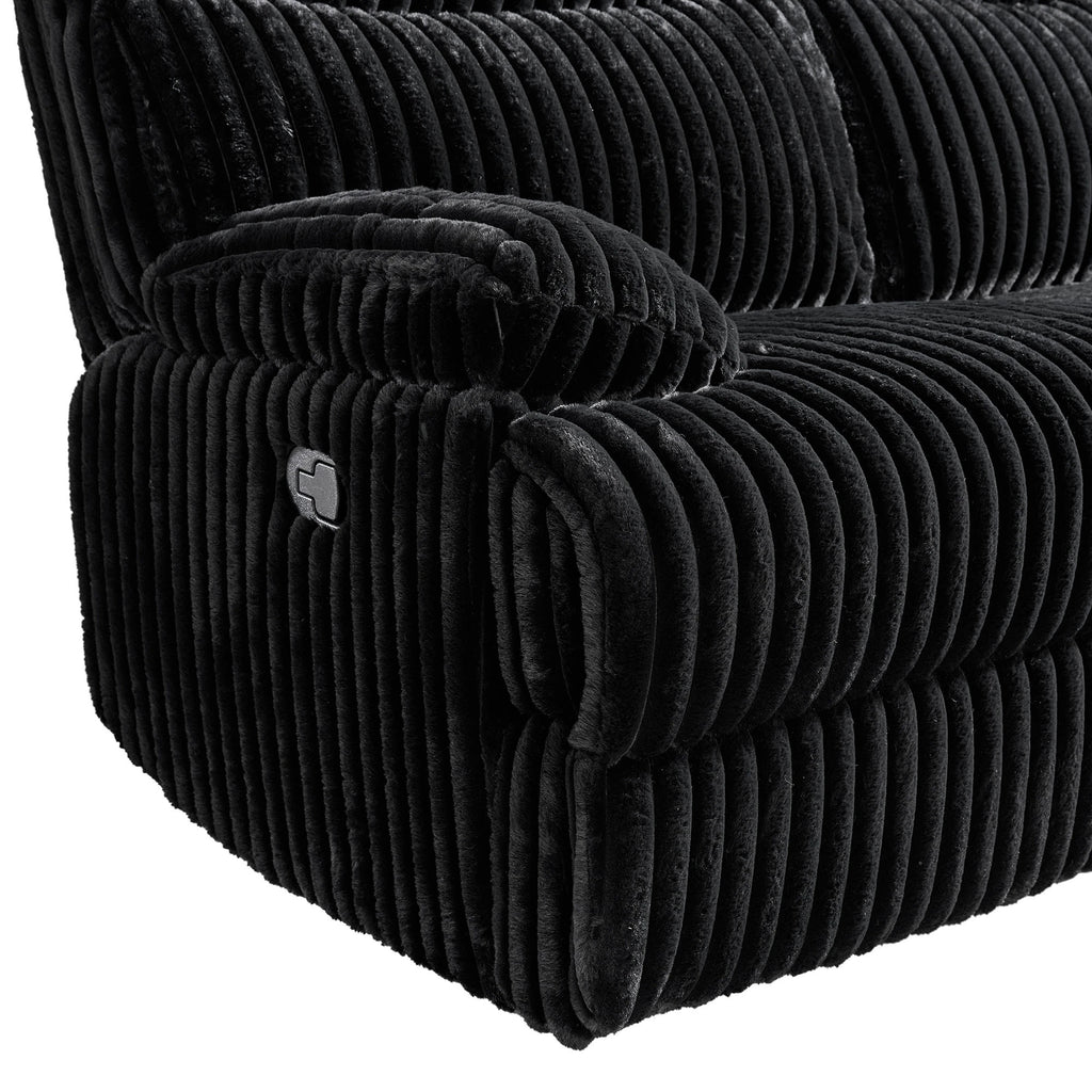 Raven Manual Reclining Console Loveseat