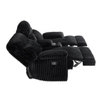 Raven Manual Reclining Console Loveseat