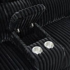 Raven Manual Reclining Console Loveseat