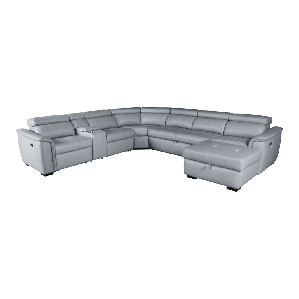Intrepid 4-Piece Power Reclining Sectional with Sleeper