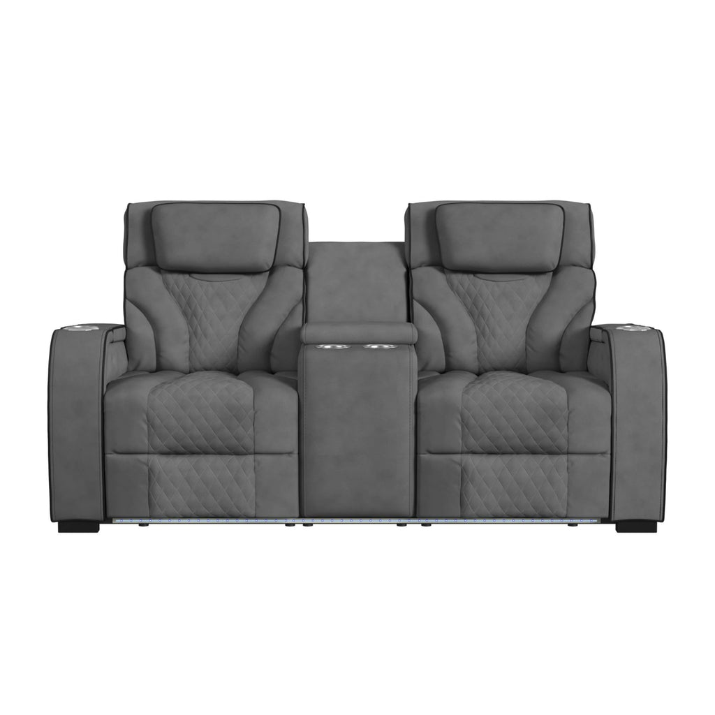 Nexus Reclining Console Loveseat