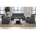 Nexus Reclining Sofa With Drop Down Table