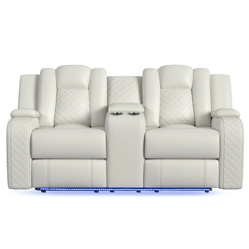 Vega Dual Power Reclining Loveseat