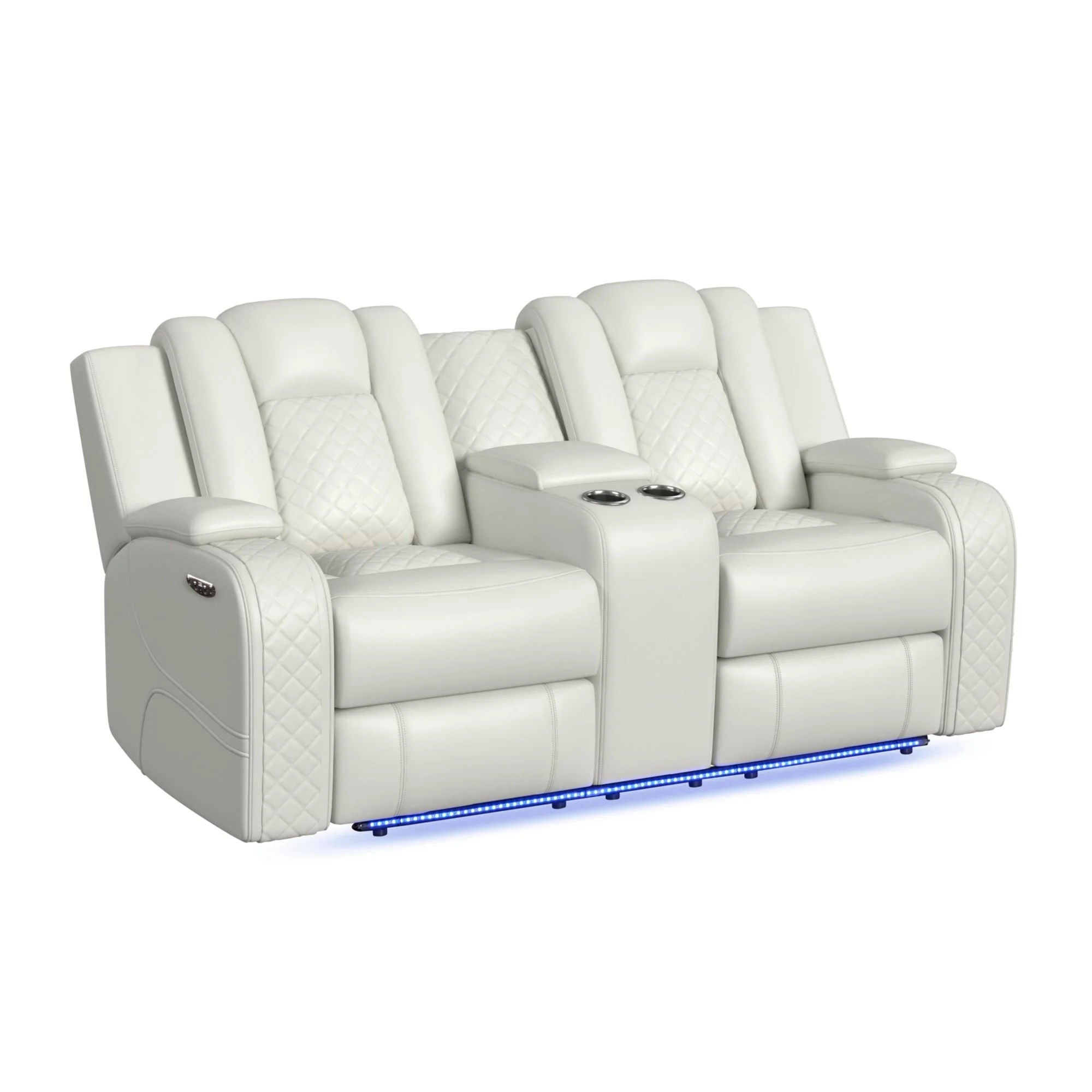 Vega Dual Power Reclining Loveseat