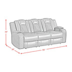 Vega Dual Power Reclining Sofa