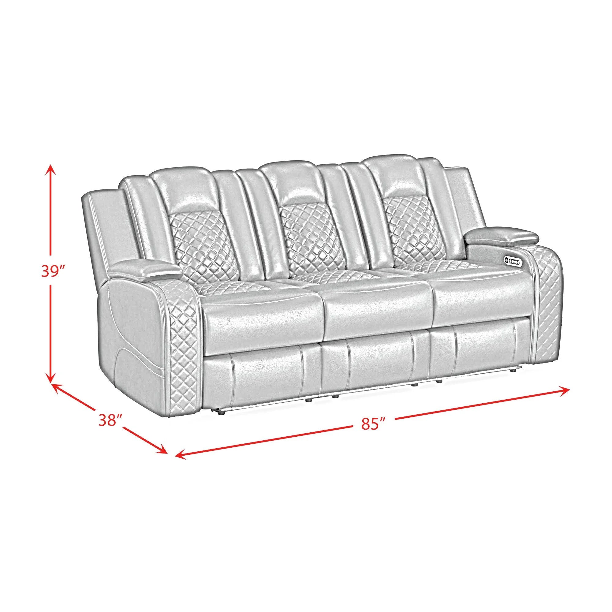 Vega Dual Power Reclining Sofa