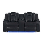 Vega Dual Power Reclining Loveseat