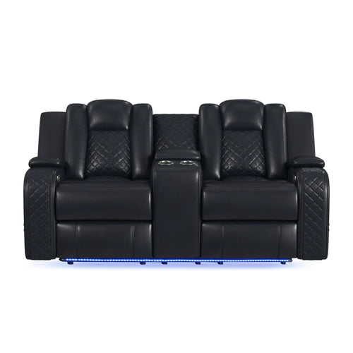 Vega Dual Power Reclining Loveseat