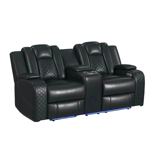 Vega Dual Power Reclining Loveseat