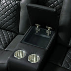 Vega Dual Power Reclining Loveseat