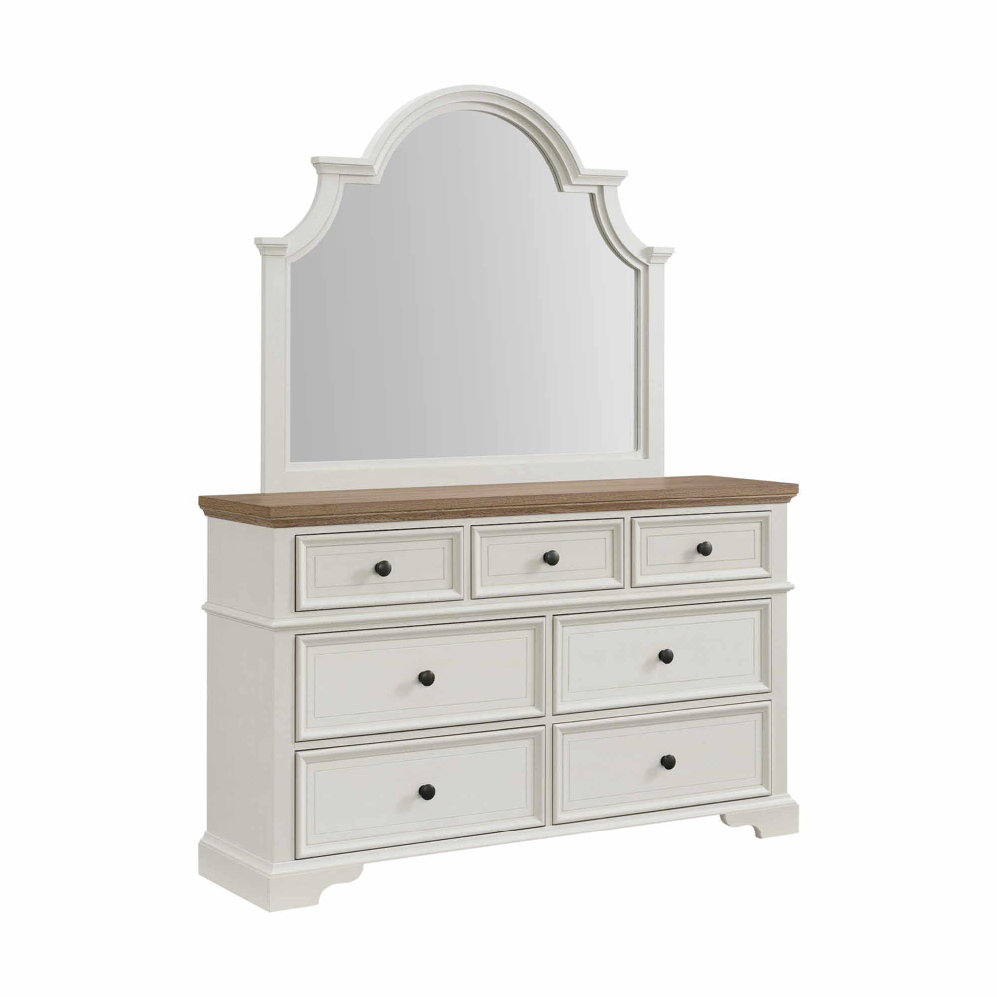 Eastwood Dresser and Mirror White