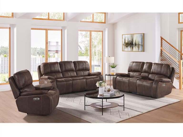 Canyon Dual Power Reclining Console Loveseat