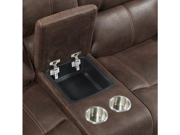 Canyon Dual Power Reclining Console Loveseat
