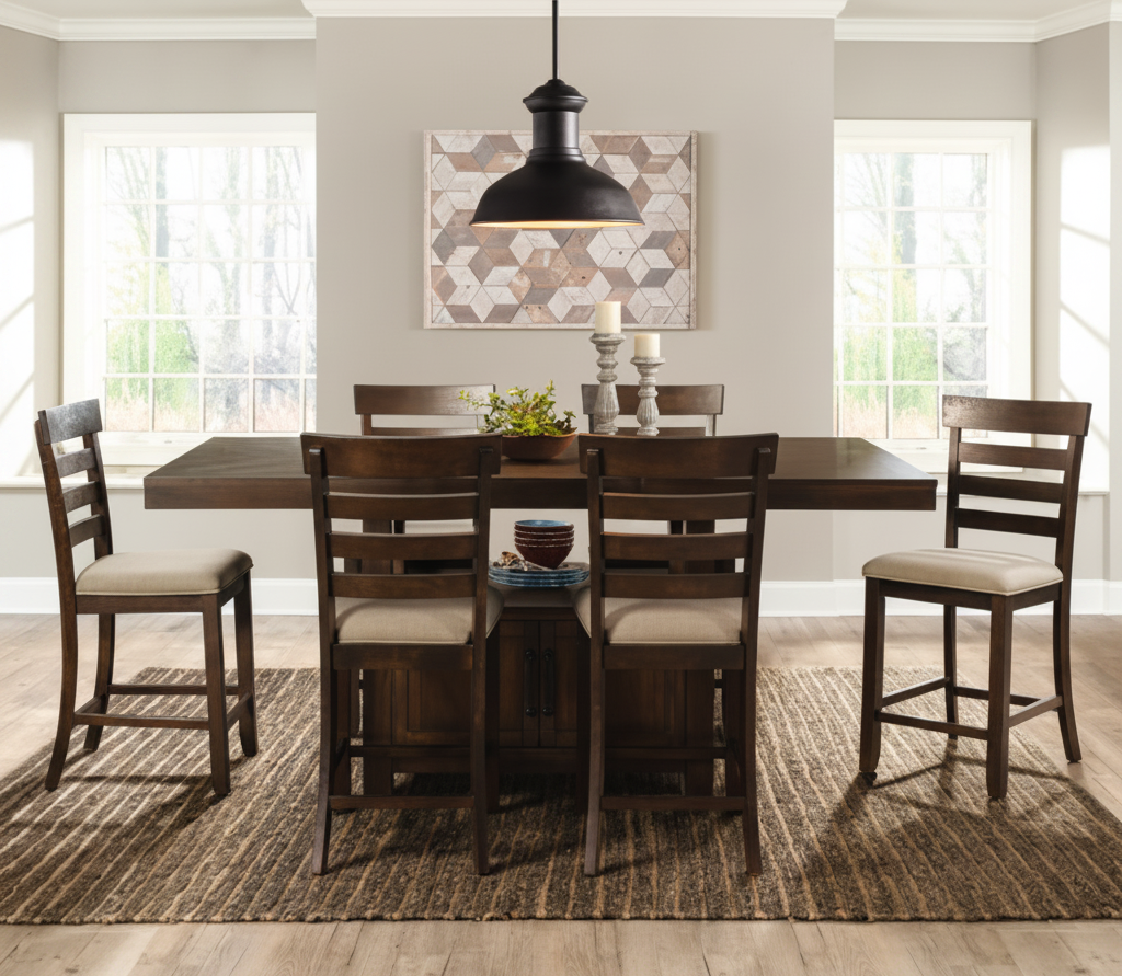 Timber 7-Piece Counter Height Dining Set