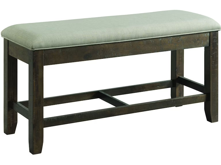 Timber Counter Height Dining Bench with Storage