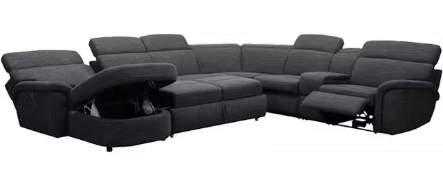 Oasis 4-Piece Power Reclining Sectional with Sleeper
