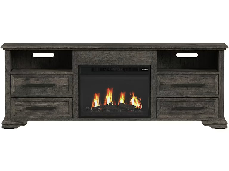 Ironwood 71" TV Stand with Fireplace Insert